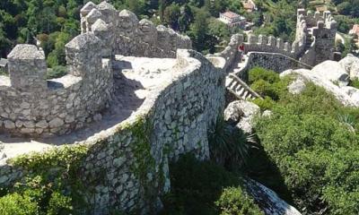 Zona del jardín del Castillo de Sintra