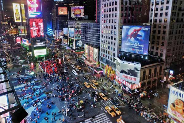 Puedes pasear gratis por Times Square